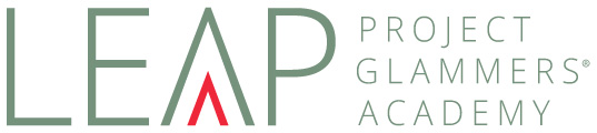 Project Glammers LEAP Academy logo.